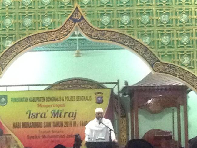 Pemerintah kabupaten Bengkalis Hadirkan Syekh Muhammad Jaber