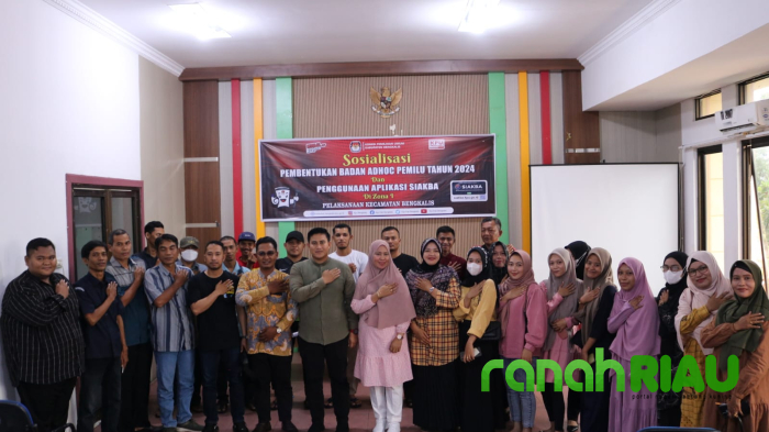 KPU Bengkalis Gelar Sosialisasi Pembentukan Badan AdHoc dan Penggunaan Aplikasi SIAKBA di Zona I