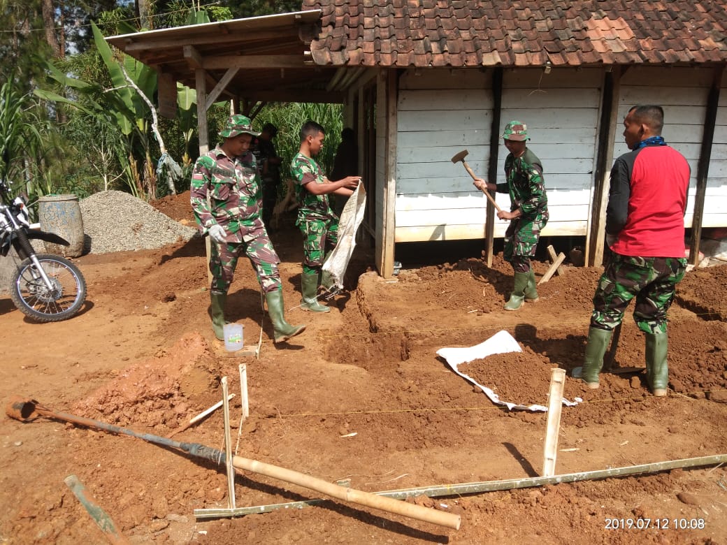  TMMD, Pondasi RTLH Milik Arif Sedalam 1 Meter