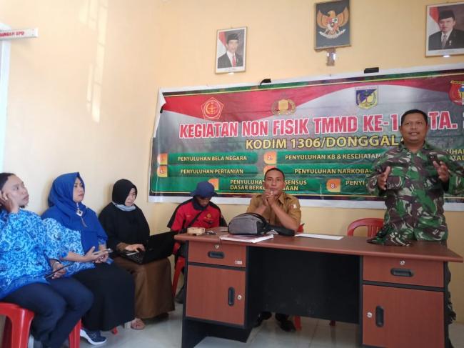 Satgas TMMD Berikan Penyuluhan Penanganan Bencana Alam