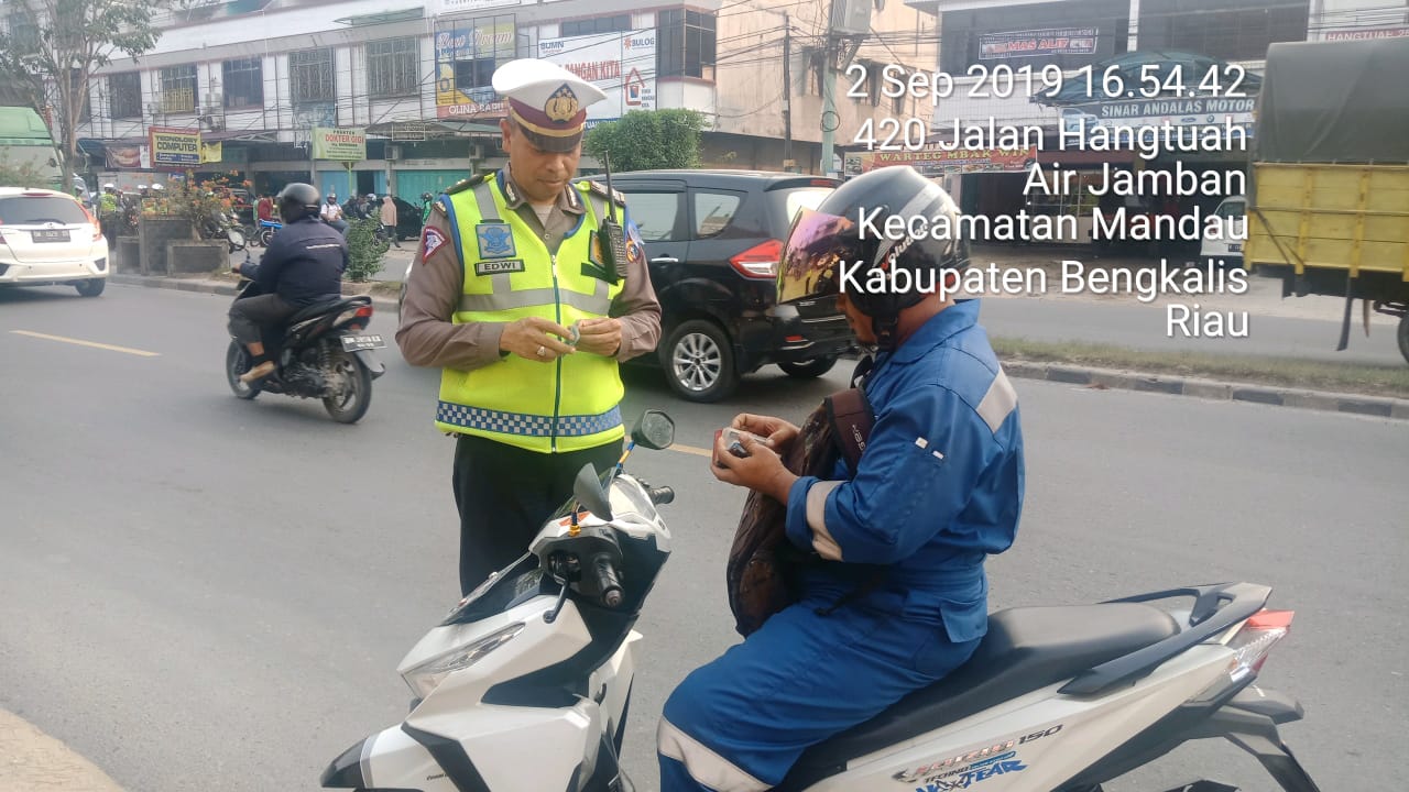 Ops Patuh Muara Takus Jaring 558 Ranmor, Satlantas Bengkalis Apresiasi