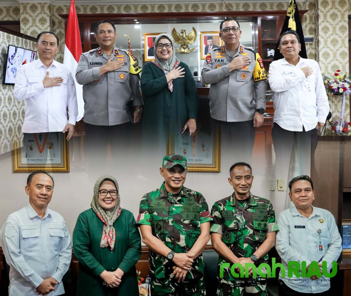 Pererat relasi dengan Forkompimda, Plt Gubenur Kepri kunjungi Danrem 033 Wira Pratama