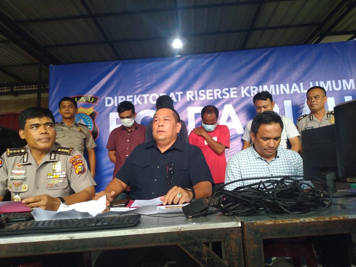 Team Opsnal Krimum Polda Riau Ringkus Tiga Pemain Judi Online