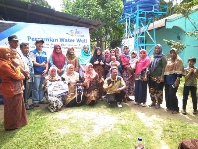 Warga Sambut Gembira Peresmian Sumur Ke-17 Dari LAZnas Chevron