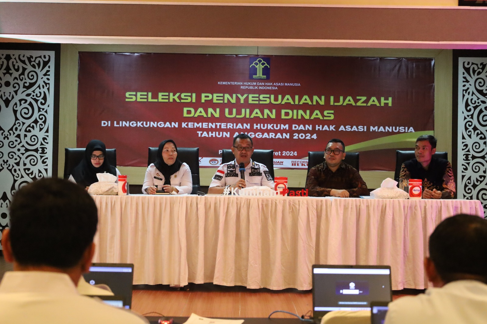 Kanwil Kemenkumham Riau Gelar Seleksi Penyesuaian Ijazah dan Ujian Dinas