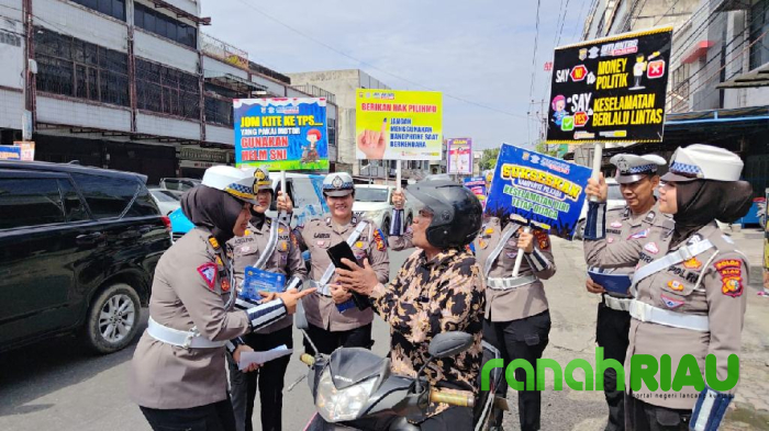 Dirlantas Polda Riau terus Galakkan Kondusifitas Jelang Pilkada lewat tertib Lalulintas