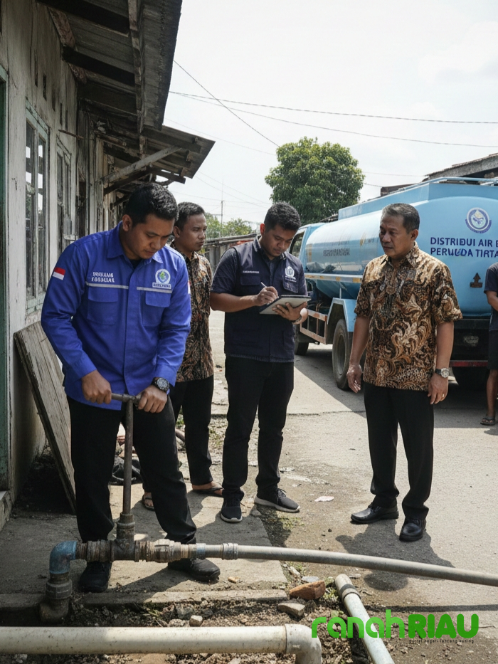Banyak Sambungan Ilegal, PDAM Tirta Siak bakal Putus Suplai Air di Kampung Dalam