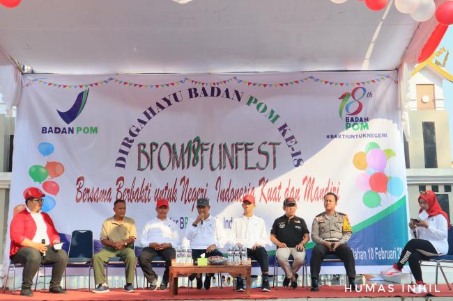 Wakil Bupati Inhil, H Syamsyddin Uti menghadiri Car Free Day
