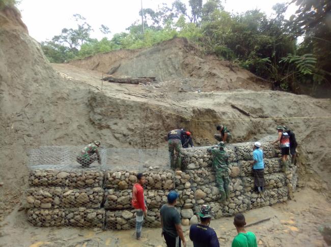 Pacu Pengerjaan Fisik TMMD 104, Ini yang Dikatakan Danramil 02/BRM