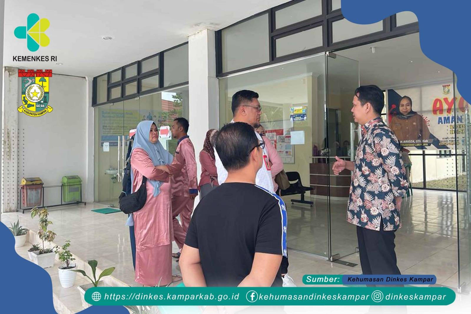 Kadiskes Kampar sidak Puskesmas Laboy Jaya