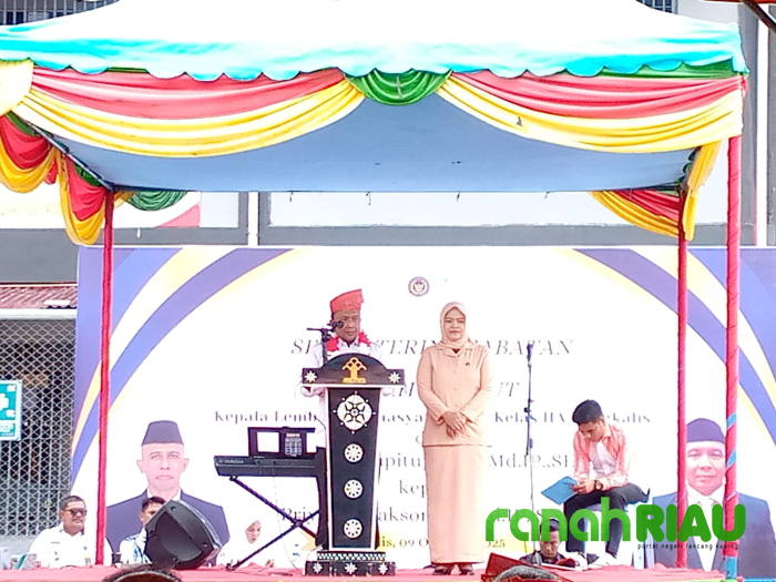 Lapas Kelas IIA Bengkalis Gelar Sertijab Kalapas
