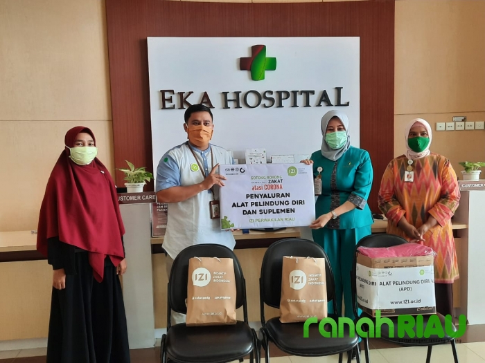 Peduli Penanganan Covid-19, IZI Riau bagikan APD ke Rumah sakit di Pekanbaru