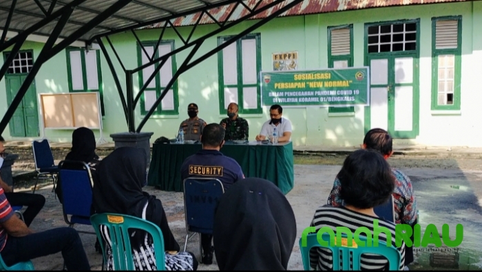 Danramil 01 Bengkalis Kapten Arh Isnanu Sosialisasi Persiapan New Normal