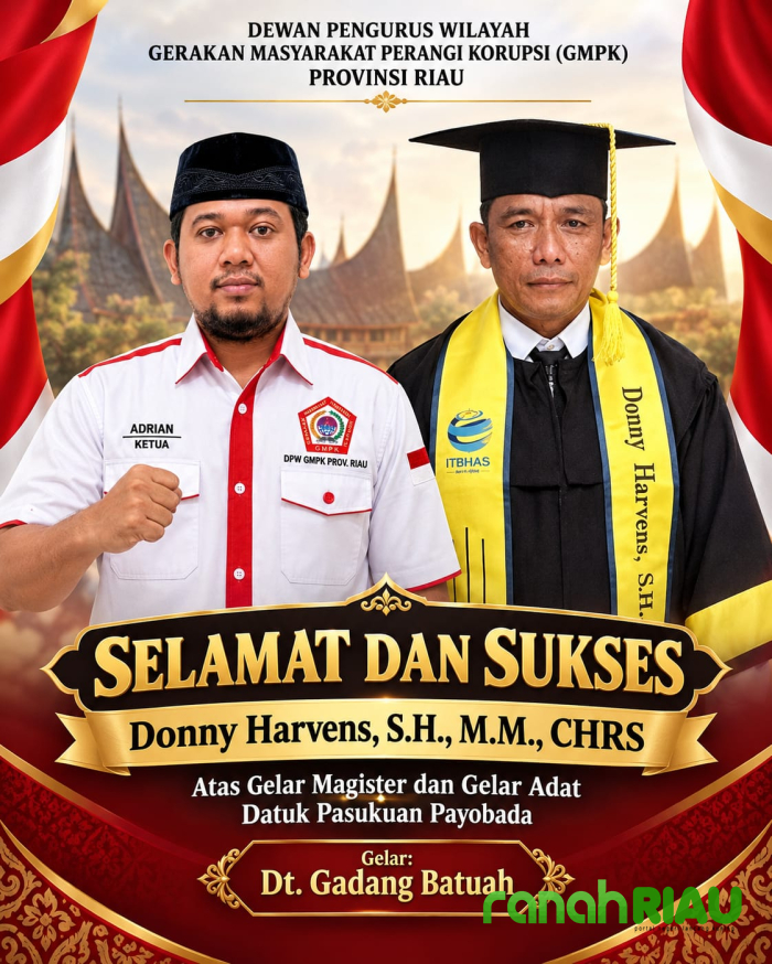 Dua Amanah, Satu Tujuan: Adrian GMPK Riau Apresiasi Pencapaian Kapolsek Tanjung Baru Donny Harvens