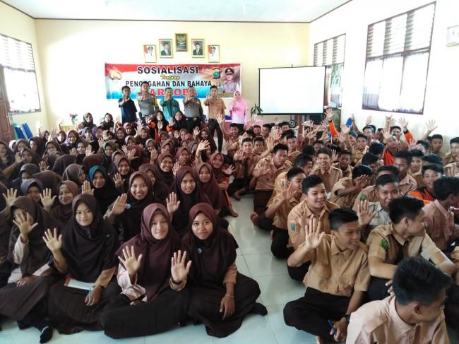 Polsek Kuantan Mudik Terus Sosialisasikan Bahayanya Penyalahgunaan Narkoba