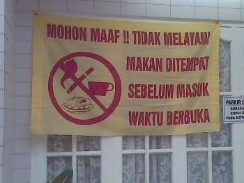 Legislator Minta Rumah Makan Ditutup Selama Ramadhan