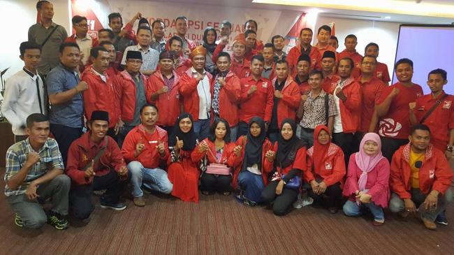 Deklarasi Tokoh Muda PSI di Hotel Ameera, Arahkan Dukungan ke Paslon Firdaus-Rusli