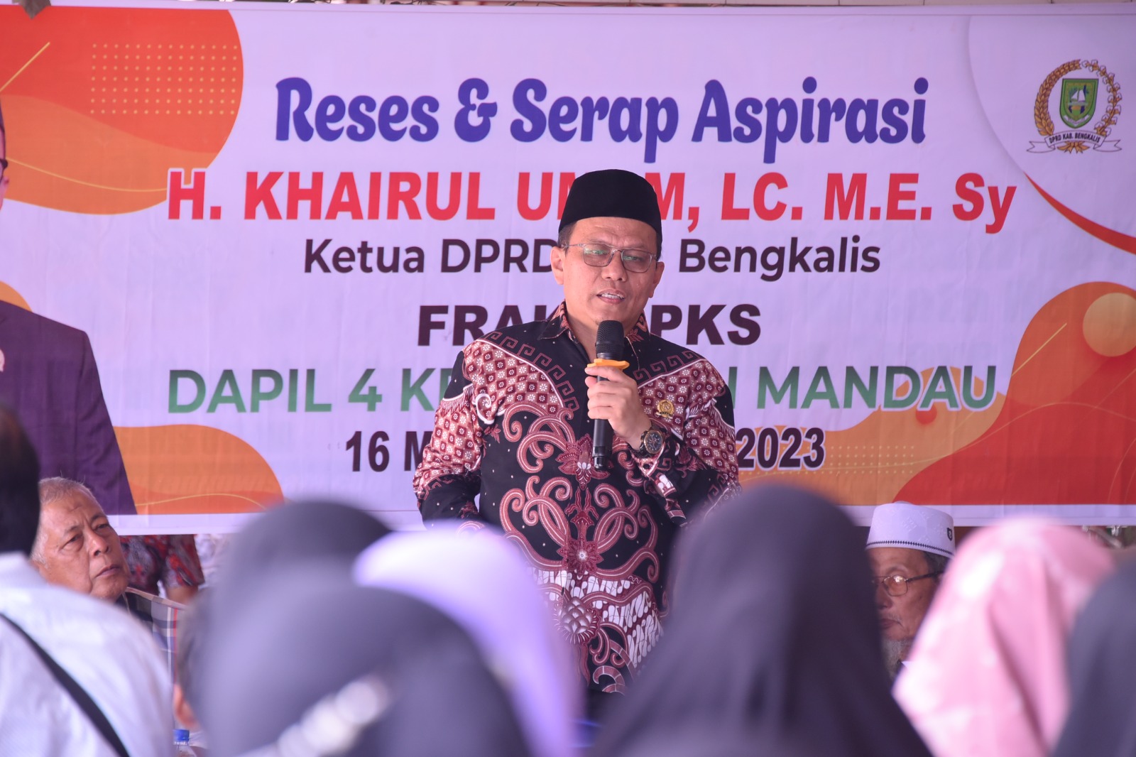 Silaturahmi dan Reses, Ketua DPRD Bengkalis Serap Aspirasi Masyarakat