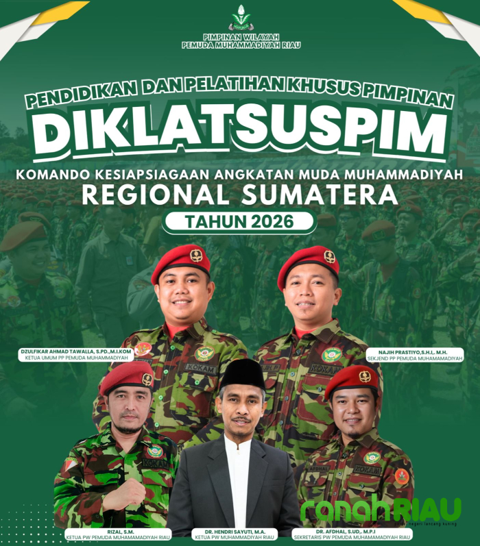 PW Pemuda Muhammadiyah Riau Siapkan Kader Tangguh lewat Diklat Khusus KOKAM Regional Sumatera
