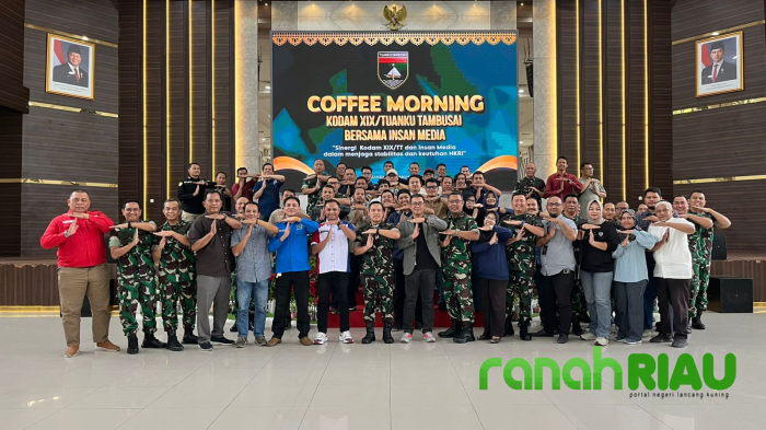 Bersama Kodam XIX/TT, PWI Riau dorong Profesionalitas Wartawan jaga Stabilitas NKRI