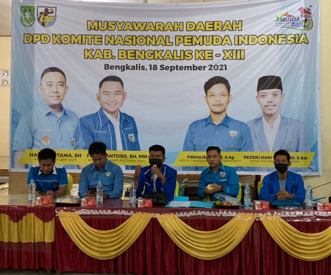 Dihadiri OKP, Tetapkan Satu Calon Tunggal di Rapimda Jelang Musda ke XIII KNPI Bengkalis