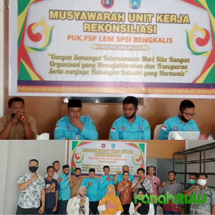 Heri Eka Putra Nakhodai PUK FSP LEM SPSI Bengkalis Masa Bakti 2020 - 2023