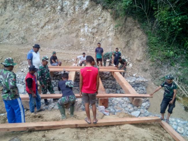 Jembatan 2 Hulubanga Mulai Pemmbuatan Lantai