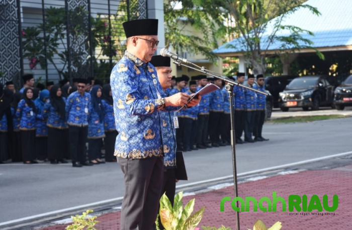 Berlangsung Khidmat, Sekda Pimpin Upacara Peringatan HUT RI ke 80
