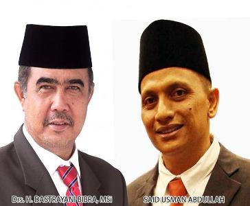 Dastayani-Said Usman Diantar Ratusan Pendukung Daftar ke KPU