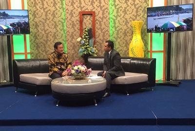 Wabub Kuansing Paparkan Visi-Misi Pemkab Kuansing Di TVRI