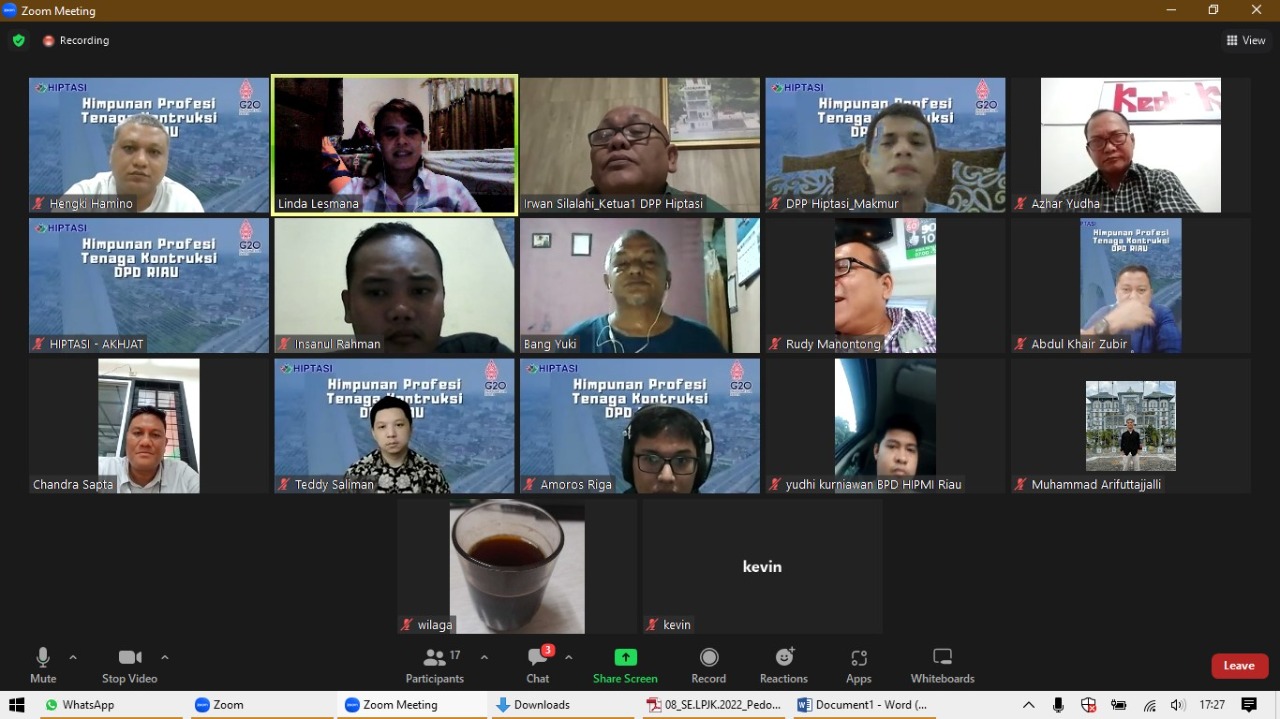 Rapim DPP Hiptasi putuskan 9 November Musda DPD Riau