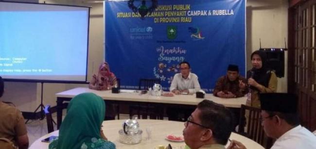  Capaian Vaksinasi MR di Riau 37,3 Persen