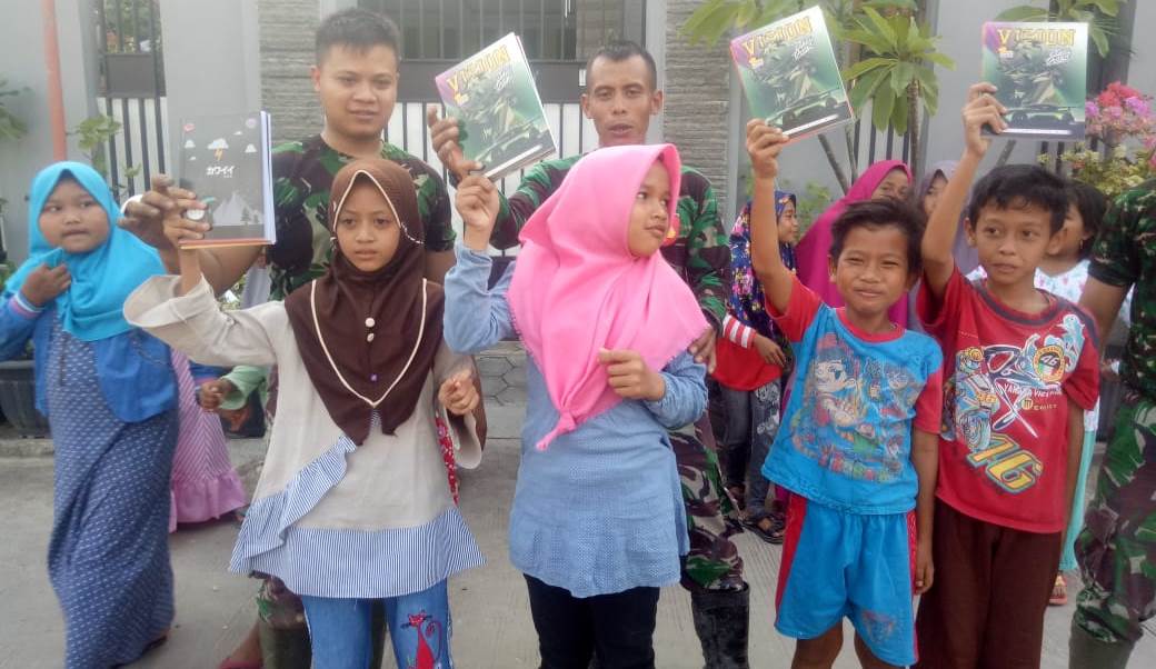 Akrabi Anak-Anak Desa Sasaran, Satgas TMMD Gelar Lomba
