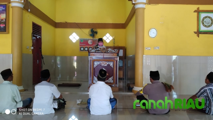 Dukung tugas Polres Kuansing cegah Penyebaran Covid 19, Ini pesan Khatib