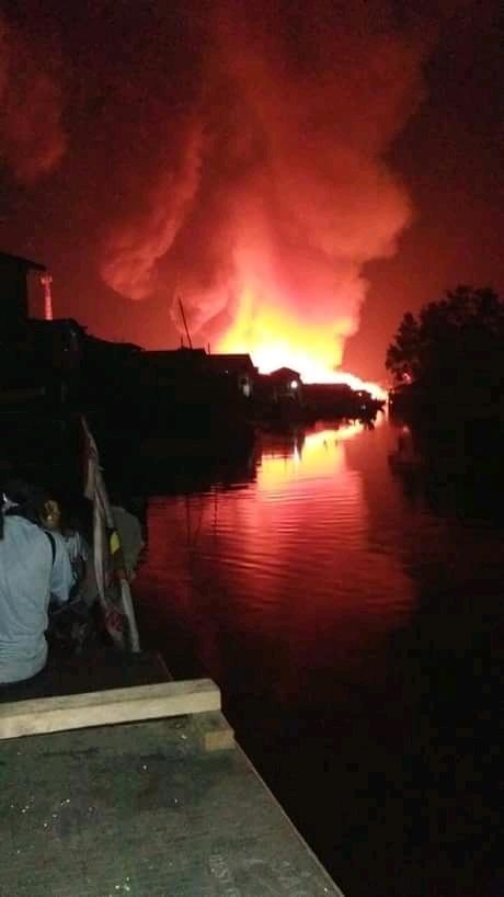 Dilanda Kebakaran Hebat, 54 Rumah di Inhil Ludes dilahap si Jago Merah