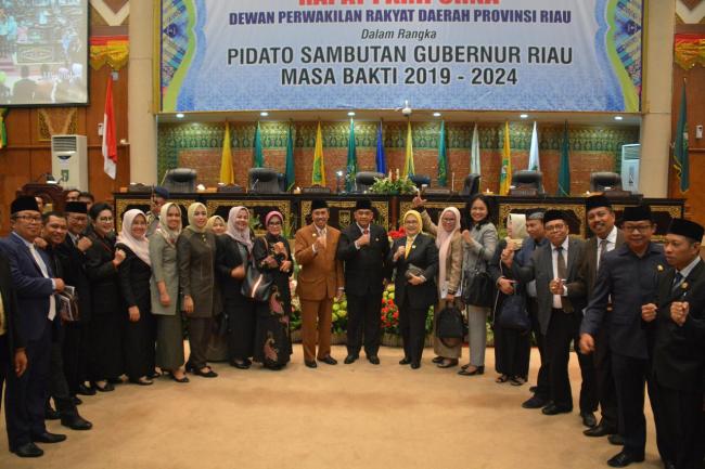 Pidato Sambutan Gubernur Riau, Syamsuar Optimis Tingkatkan Pertumbuhan Ekonomi