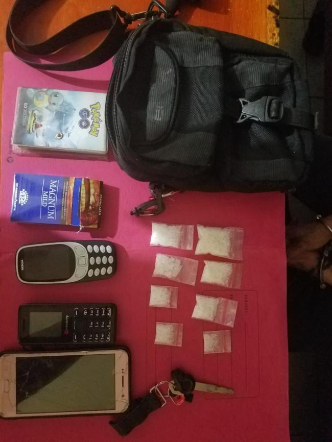 Tim Opsnal Polsek Tapung Tangkap Pengedar Narkoba di Tempat Kos Pelaku di Pekanbaru