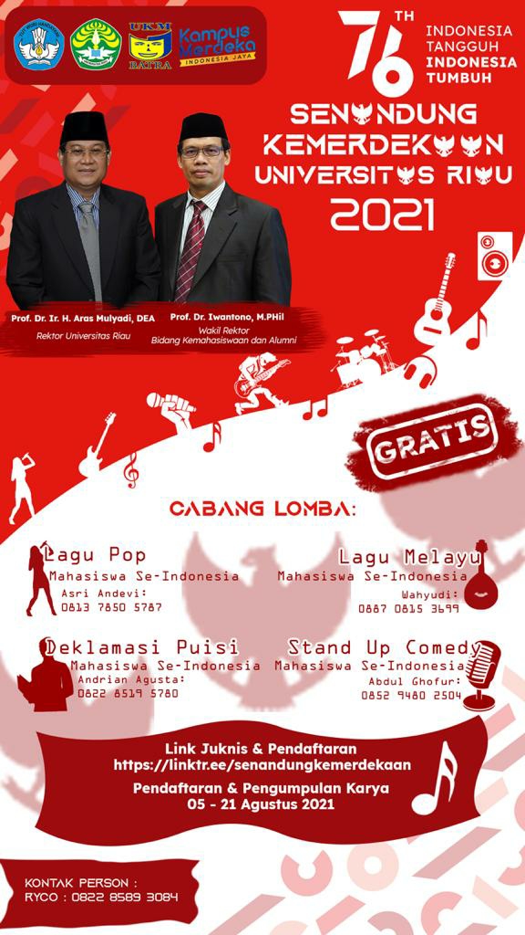 Rayakan Hari Kemerdekaan RI, Kampus UNRI adakan ragam Lomba