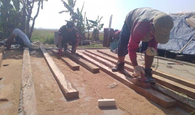 Kayu Berkualitas Untuk Rehab RTLH di TMMD
