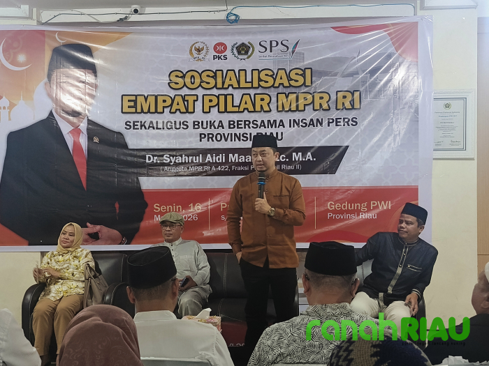 Diskusi Empat Pilar di PWI Riau, Syahrul Aidi Tekankan Amanat Konstitusi Soal Fakir Miskin