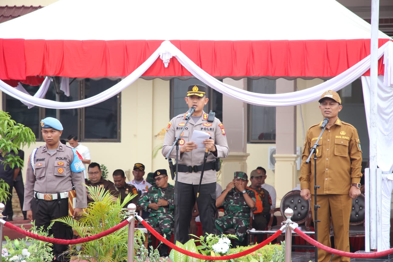 Apel Operasi Ketupat 2023, Kapolres Bengkalis Berikan Kenyamanan Saat Mudik pada Masyarakat