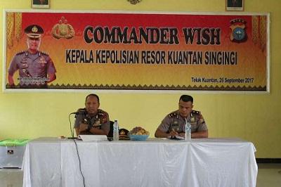 Berkenalan Dengan Personil, Kapolres Kuansing Berikan Arahan Kebijakan