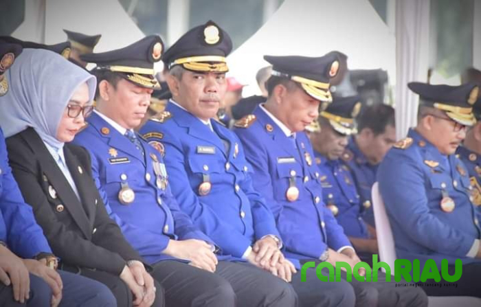 Ikuti acara Hari Jadi Damkar, PJ Bupati Kampar minta agar perkuat kemampuan dan jiwa Korsa