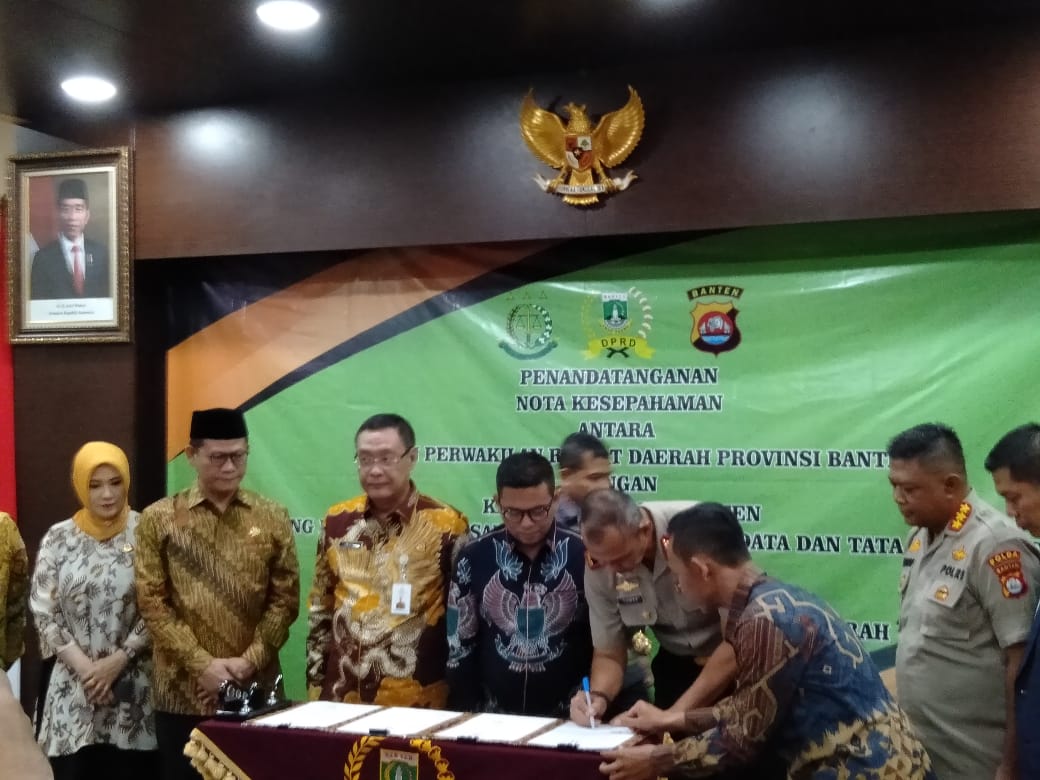Polda, Kejati dan DPRD Banten tangani kesepakatan produk hukum