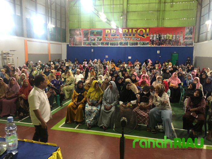 Sosialisasi dan Silaturami Rahmad Aidil Fitra di Mandau Membludak