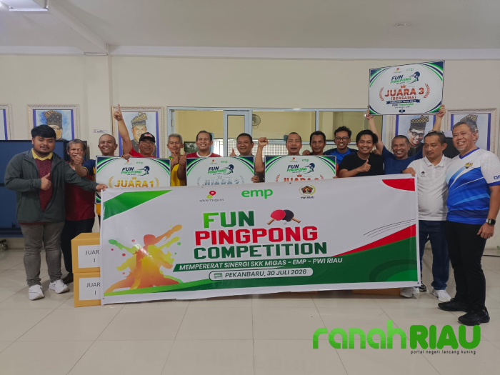 PWI Riau, SKK Migas Sumbagut, dan EMP Bentu Perkuat Sinergi Lewat Olahraga