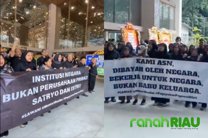 Ratusan ASN Geruduk Kantor Kemdiktisaintek Sentil Menteri Satryo yang diduga Suka Main Pecat