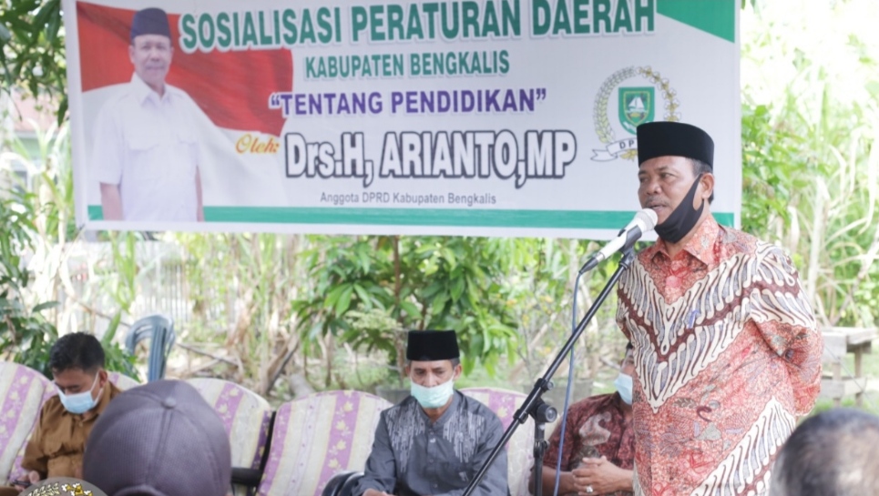 H Arianto Sosialisasikan Perda No 10 TA 2019 di Hadapan Masyarakat