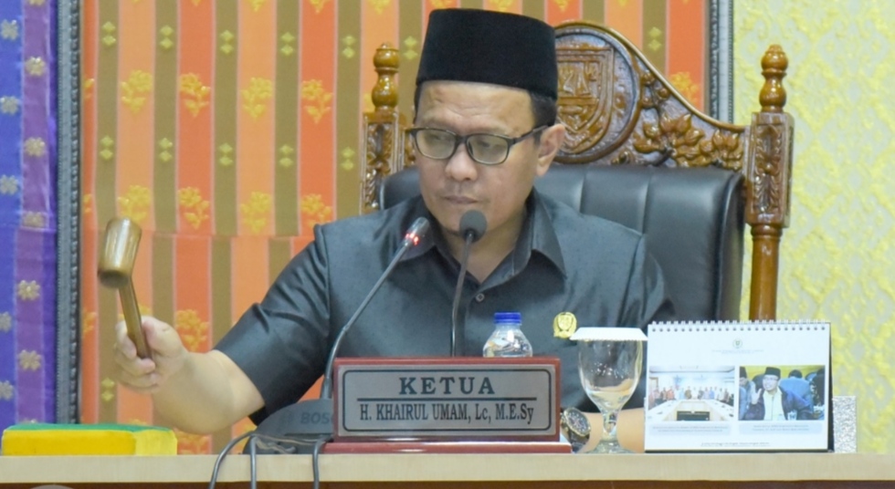 DPRD Bengkalis Gelar Rapat Paripurna Penyampaian Propemperda Tahun 2021