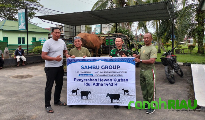 Sambu Group Salurkan 20 Ekor Hewan Qurban di 3 Kecamatan 